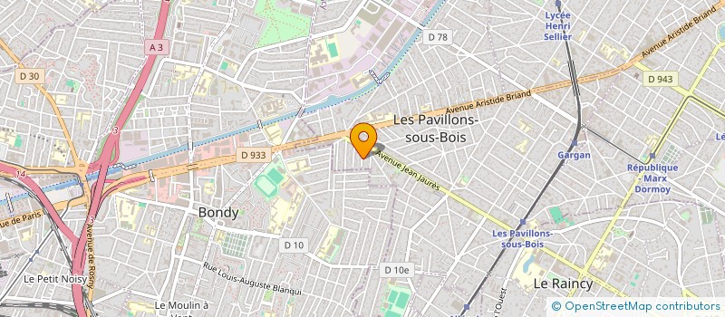 localisation de l'entreprise EQUIPEMENT ELECTRIQUE LOUNICI (E E L) à LES PAVILLONS-SOUS-BOIS