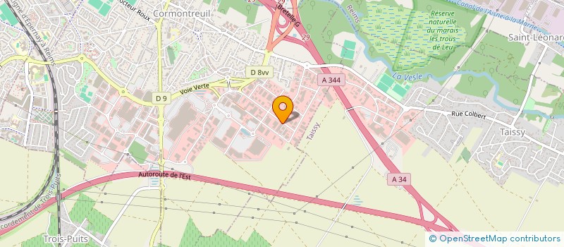 localisation de l'entreprise EQUIPEMENT ET TABLEAUTERIE INDUSTRIELLES à CORMONTREUIL