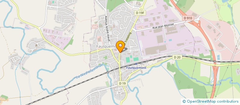 localisation de l'entreprise EQUIPEMENT LORRAINE ELEVAGE à FAULQUEMONT