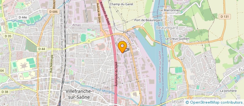 localisation de l'entreprise EQUIPEMENT MAISON ET LOISIRS CALADOIS  VILLEFRANCHE-SUR-SAONE