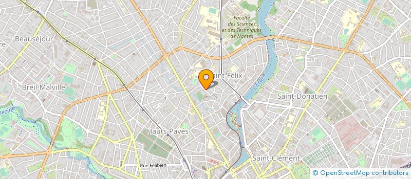 localisation de l'entreprise EQUIPEMENT MATERIEL DE CAFE POUR L OUEST à NANTES