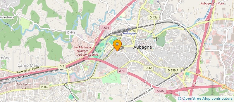 localisation de l'entreprise EQUIPEMENT MEDICAL ORTHOPEDIE à AUBAGNE