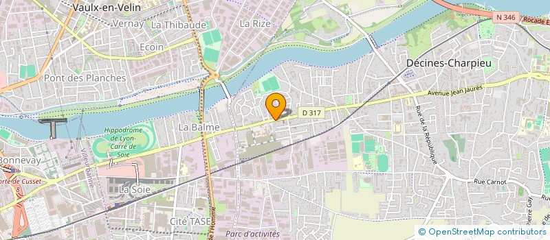 localisation de l'entreprise EQUIPEMENT MEDICAL SERVICES  DECINES-CHARPIEU