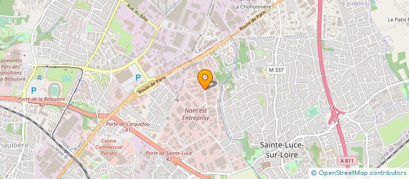 localisation de l'entreprise EQUIPEMENT NANTAIS D'AMEUBLEMENT à NANTES
