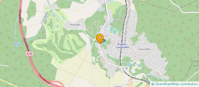 localisation de l'entreprise EQUIPEMENT RENTAL SOLUTIONS à PRESLES