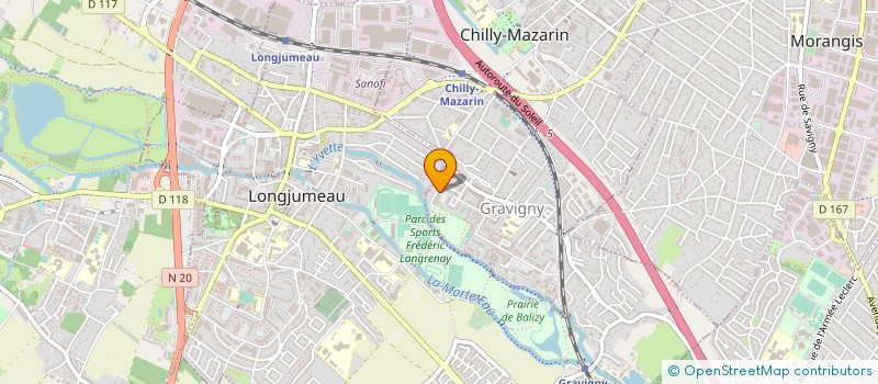 localisation de l'entreprise EQUIPEMENT-SOLAIRE.COM à CHILLY-MAZARIN
