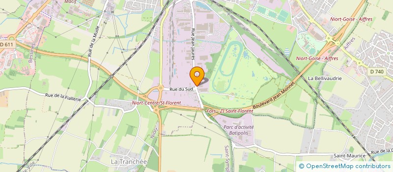 localisation de l'entreprise EQUIPEMENT TECHN INDUS ALIME ET CONNEXES à NIORT