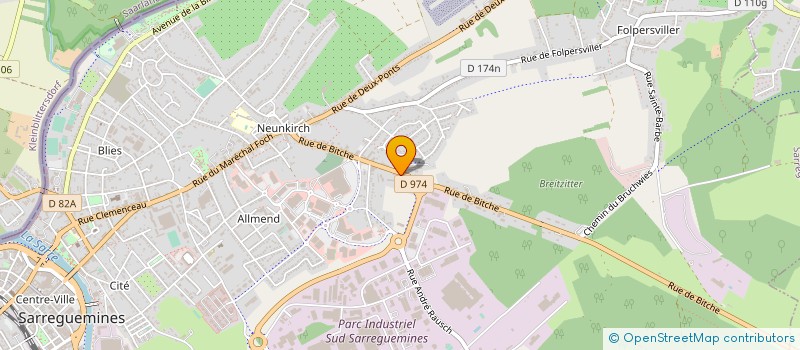 localisation de l'entreprise EQUIPEMENT TECHNIQUE EUROPEEN SA  SARREGUEMINES