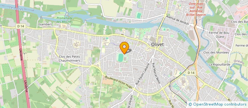 localisation de l'entreprise EQUIPEMENTS AQUATIQUES D'OLIVET à OLIVET