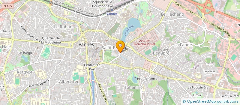 localisation de l'entreprise EQUIPEMENTS DU MORBIHAN  VANNES