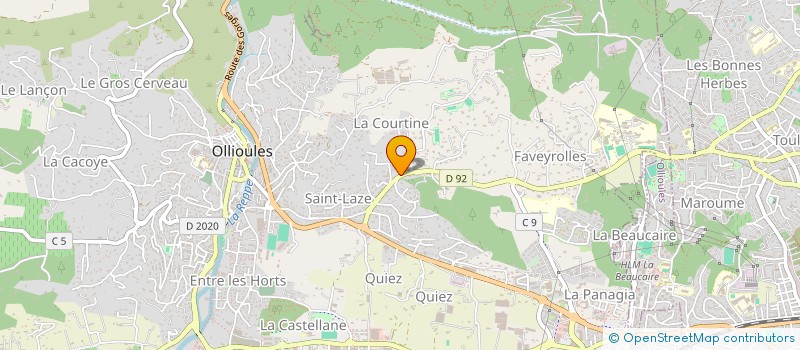 localisation de l'entreprise EQUIPEMENTS ET SERVICES DE BUREAUX à OLLIOULES