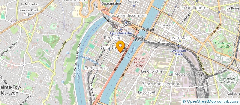 localisation de l'entreprise EQUIPEMENTS FRIGORIFIQUES CONDIT.D AIR à LYON