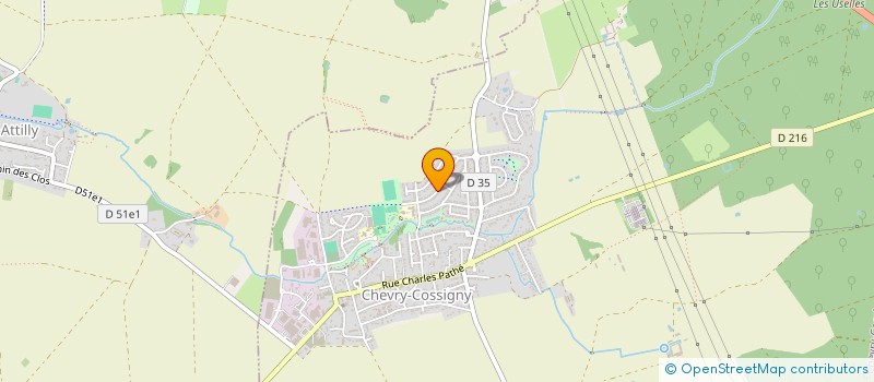 localisation de l'entreprise EQUIPEMENTS GRANDES CUISINES  CHEVRY-COSSIGNY