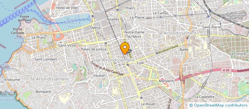localisation de l'entreprise EQUIPEMENTS INDUSTRIELS à MARSEILLE