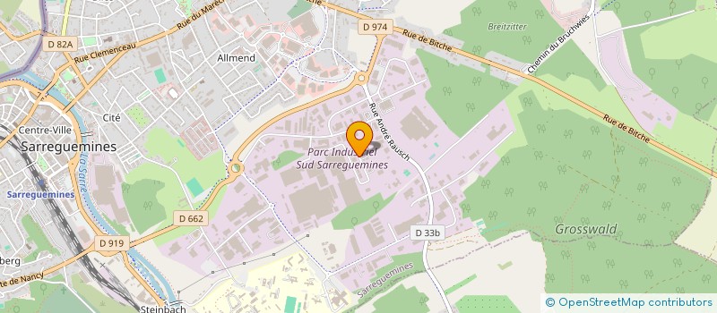 localisation de l'entreprise EQUIPEMENTS MECANIQUES POUR LES SOLS à SARREGUEMINES