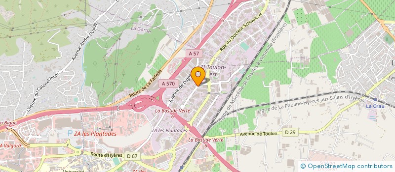 localisation de l'entreprise EQUIPEMENTS NUMERIQUES DU BATI à LA GARDE