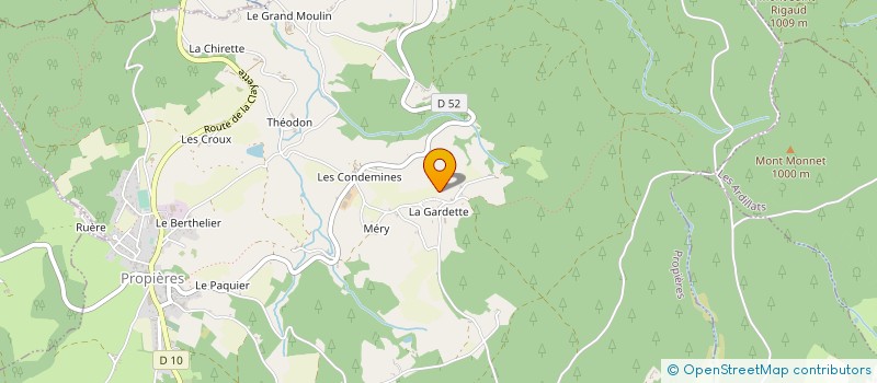 localisation de l'entreprise EQUIPEMENTS POUR ENNOBLISSEMENT TEXT EET à PROPIERES