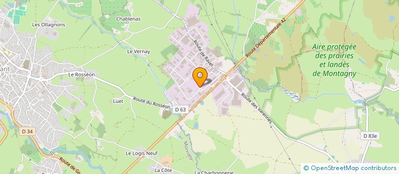 localisation de l'entreprise EQUIPEMENTS & SCE DE PROCESS INDUSTRIELS à MORNANT