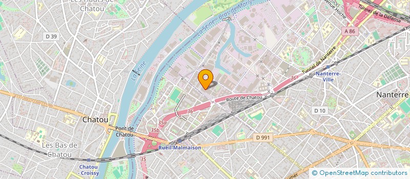 localisation de l'entreprise EQUIPEMENTS VISUELS SYSTEMES à NANTERRE