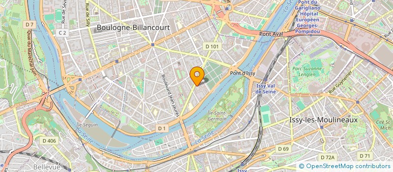localisation de l'entreprise EQUIPHIL à BOULOGNE-BILLANCOURT