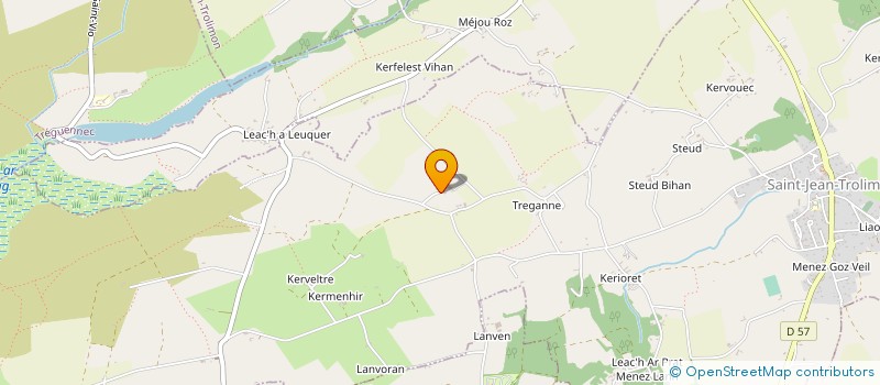 localisation de l'entreprise EQUIPLASTIE29  SAINT-JEAN-TROLIMON