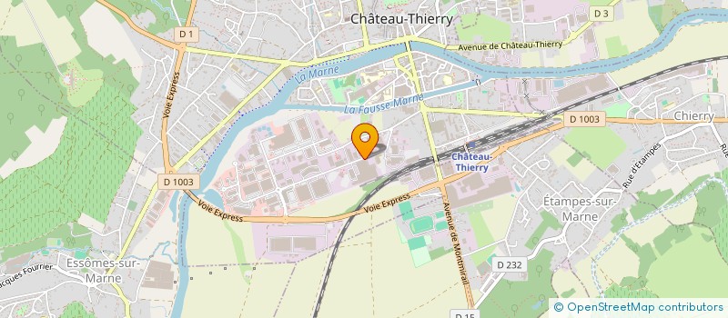 localisation de l'entreprise EQUIPWATER à CHATEAU-THIERRY