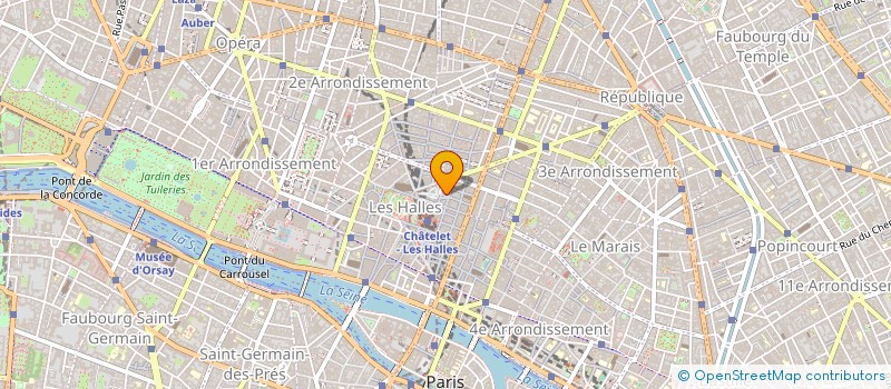 localisation de l'entreprise EQUIS à PARIS