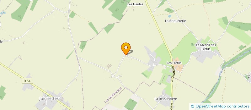 localisation de l'entreprise EQUISPORTS DES BOIS  LES BOTTEREAUX