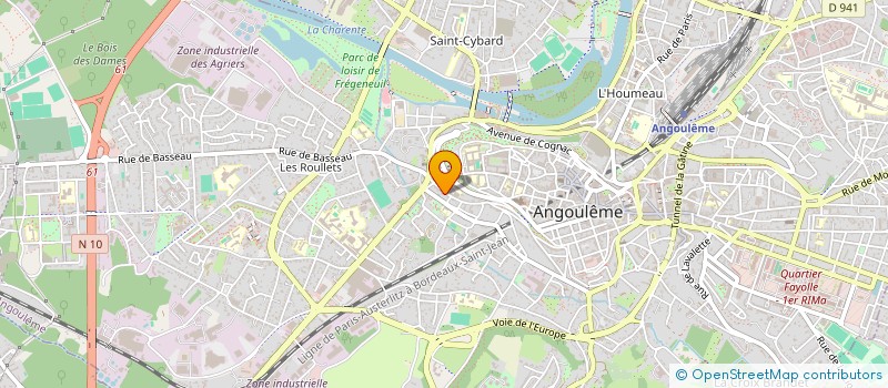 localisation de l'entreprise EQUIT.COMM à ANGOULEME