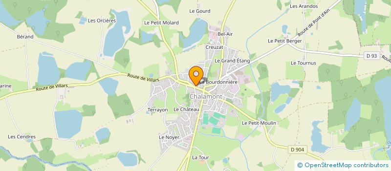 localisation de l'entreprise EQUIT EM à CHALAMONT
