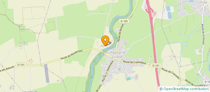 localisation de l'entreprise EQUITALIS  L'HOPITAL-LE-GRAND