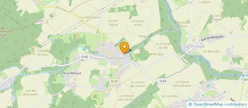 localisation de l'entreprise EQUITATION FRANCAISE ET PATRIMOINE EQUESTRE  THIESCOURT