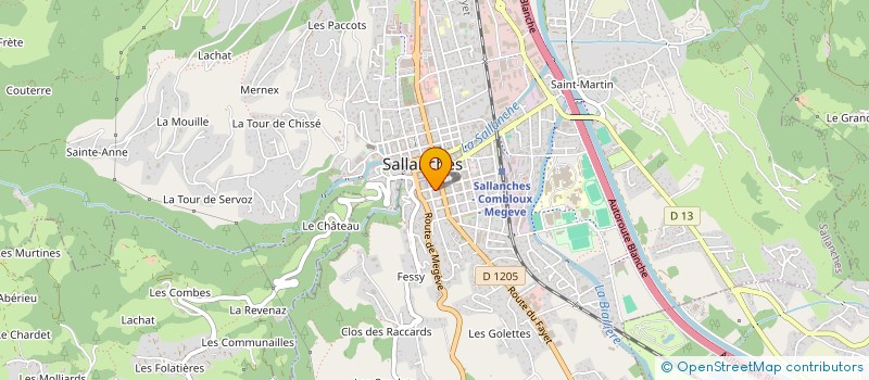 localisation de l'entreprise EQUITEAM SPORT à SALLANCHES