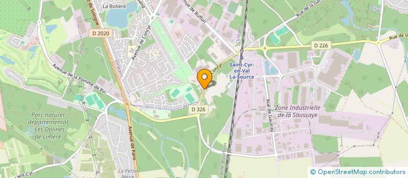 localisation de l'entreprise EQUITONS JEUNE à SAINT-CYR-EN-VAL