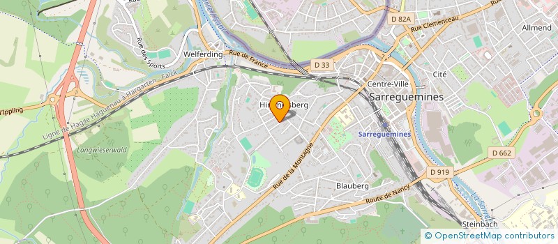 localisation de l'entreprise EQUITY CONSEILS & FINANCES  SARREGUEMINES