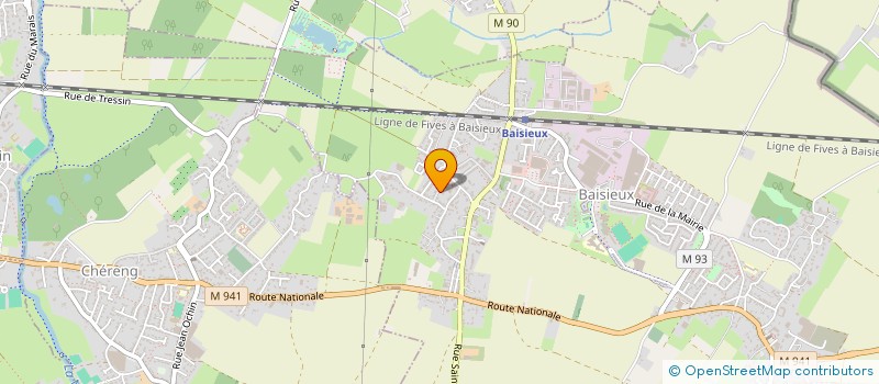 localisation de l'entreprise EQUITY PROM  BAISIEUX