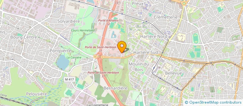 localisation de l'entreprise EQUIUM GROUPE  ST-HERBLAIN