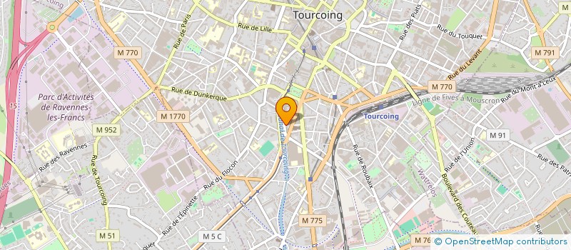 localisation de l'entreprise EQUIVALENCE RH INDUS à TOURCOING