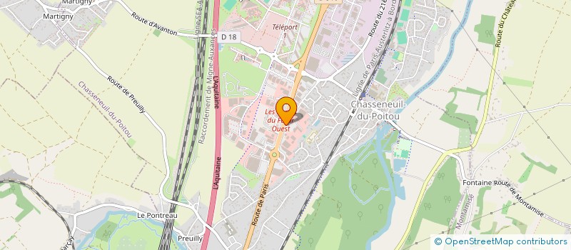 localisation de l'entreprise EQUIVIENNE CSO  CHASSENEUIL-DU-POITOU