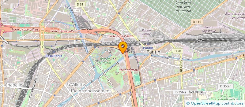 localisation de l'entreprise EQUIVIL  PARIS