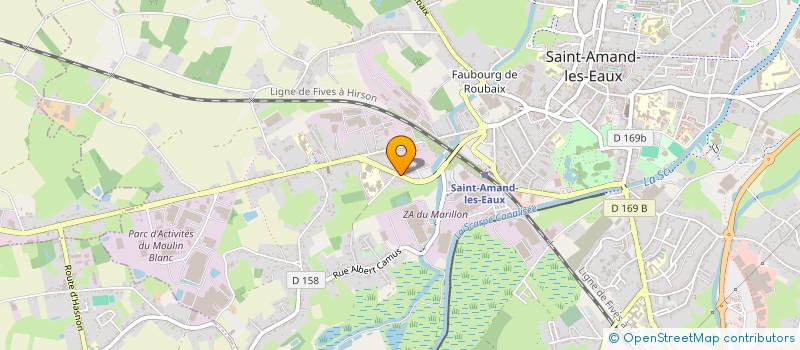 localisation de l'entreprise EQWALYS à SAINT-AMAND-LES-EAUX