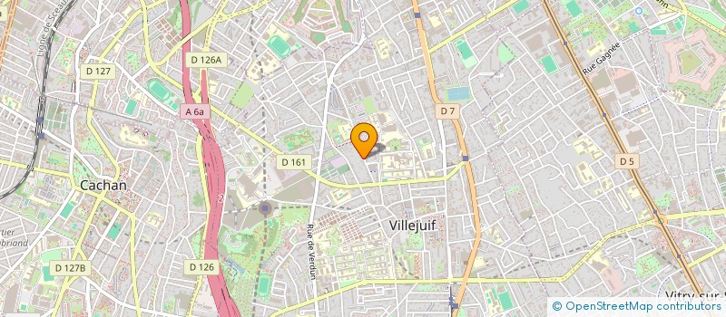 localisation de l'entreprise EQWATER à VILLEJUIF