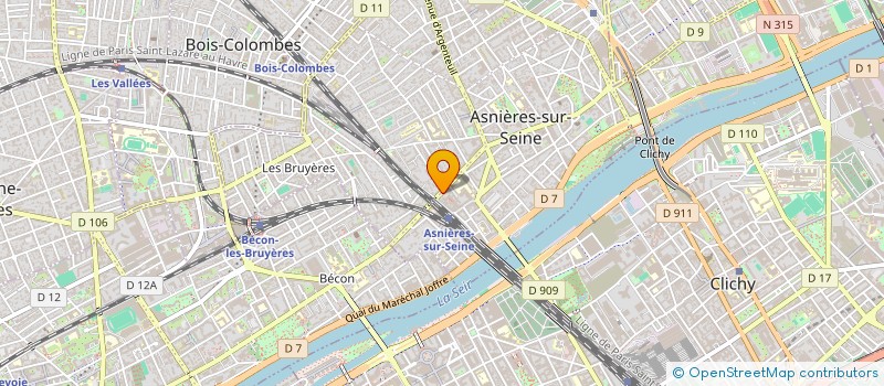 localisation de l'entreprise EQYMO à ASNIERES-SUR-SEINE