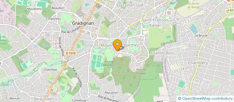 localisation de l'entreprise ER  GRADIGNAN