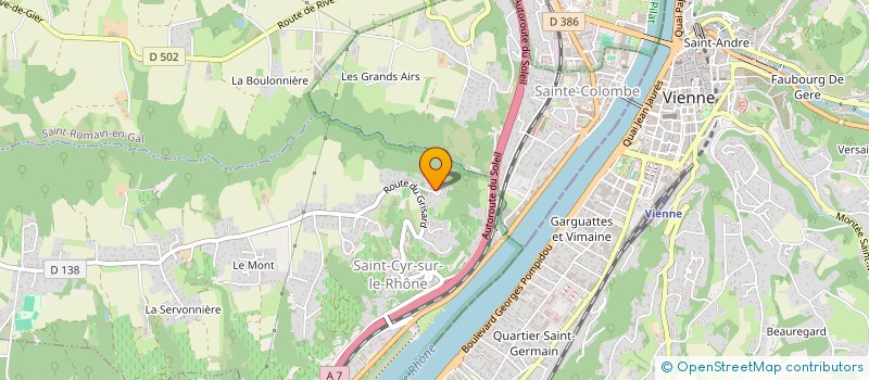 localisation de l'entreprise ER  SAINT-CYR-SUR-LE-RHONE