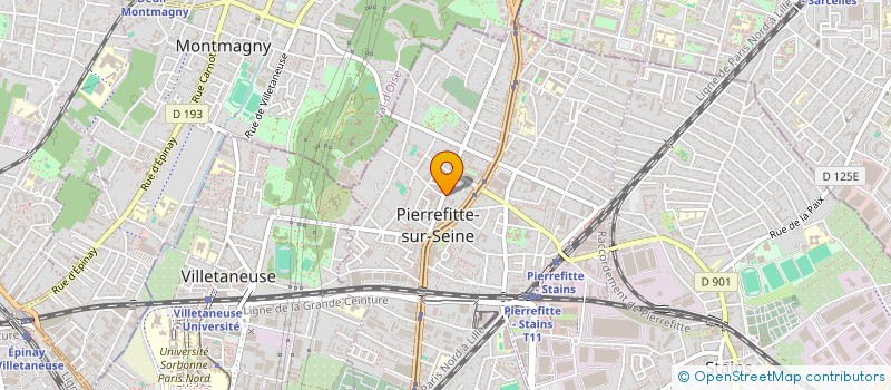 localisation de l'entreprise ER BAT à PIERREFITTE-SUR-SEINE