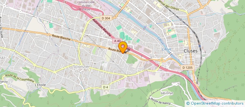 localisation de l'entreprise ER BAT  SCIONZIER