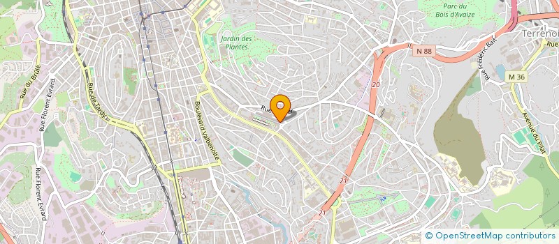 localisation de l'entreprise ER BATI TOP  SAINT-ETIENNE