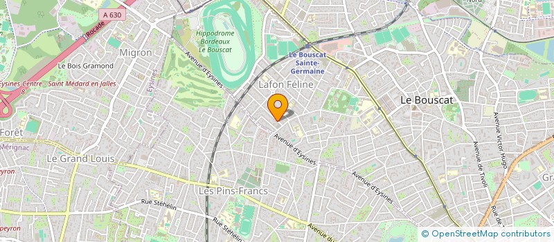 localisation de l'entreprise ER CONSULTANTS à LE BOUSCAT