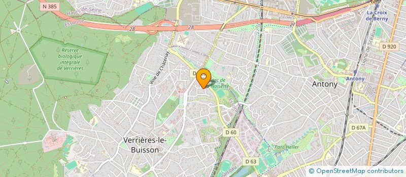 localisation de l'entreprise ER CONSULTING à VERRIERES-LE-BUISSON